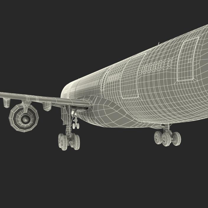 Airbus A330-P2F Lufthansa Rigged 3D