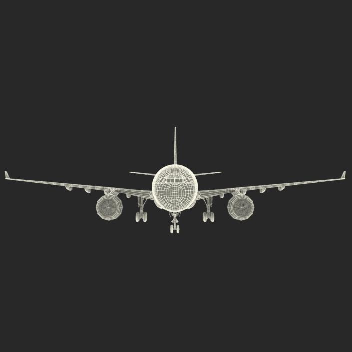 Airbus A330-P2F Lufthansa Rigged 3D