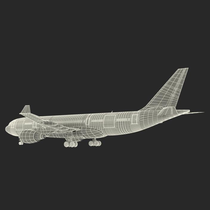 Airbus A330-P2F Lufthansa Rigged 3D