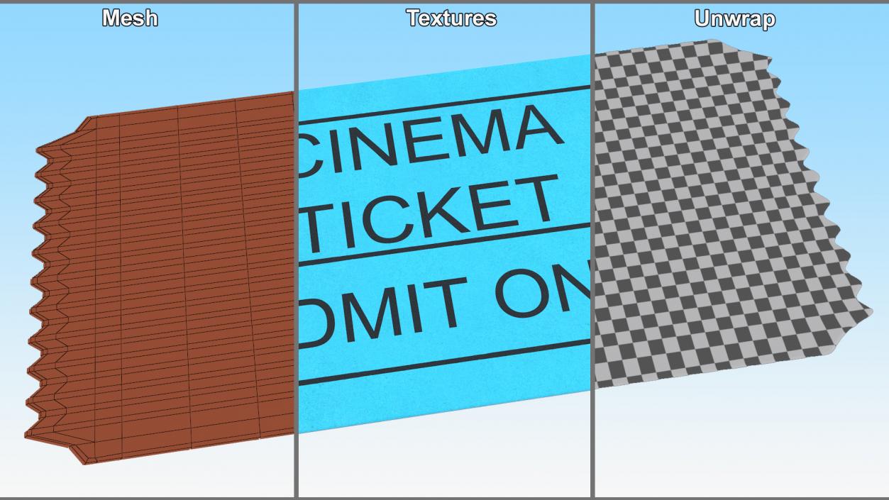 Event Admission Ticket 3D