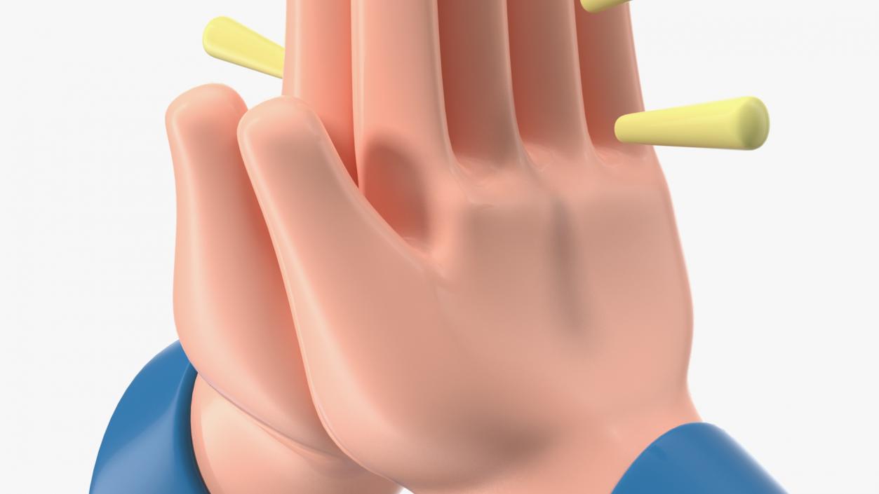 3D model Folded Hands Emoji 2