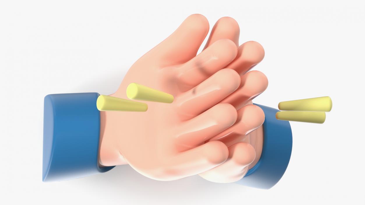 3D model Folded Hands Emoji 2