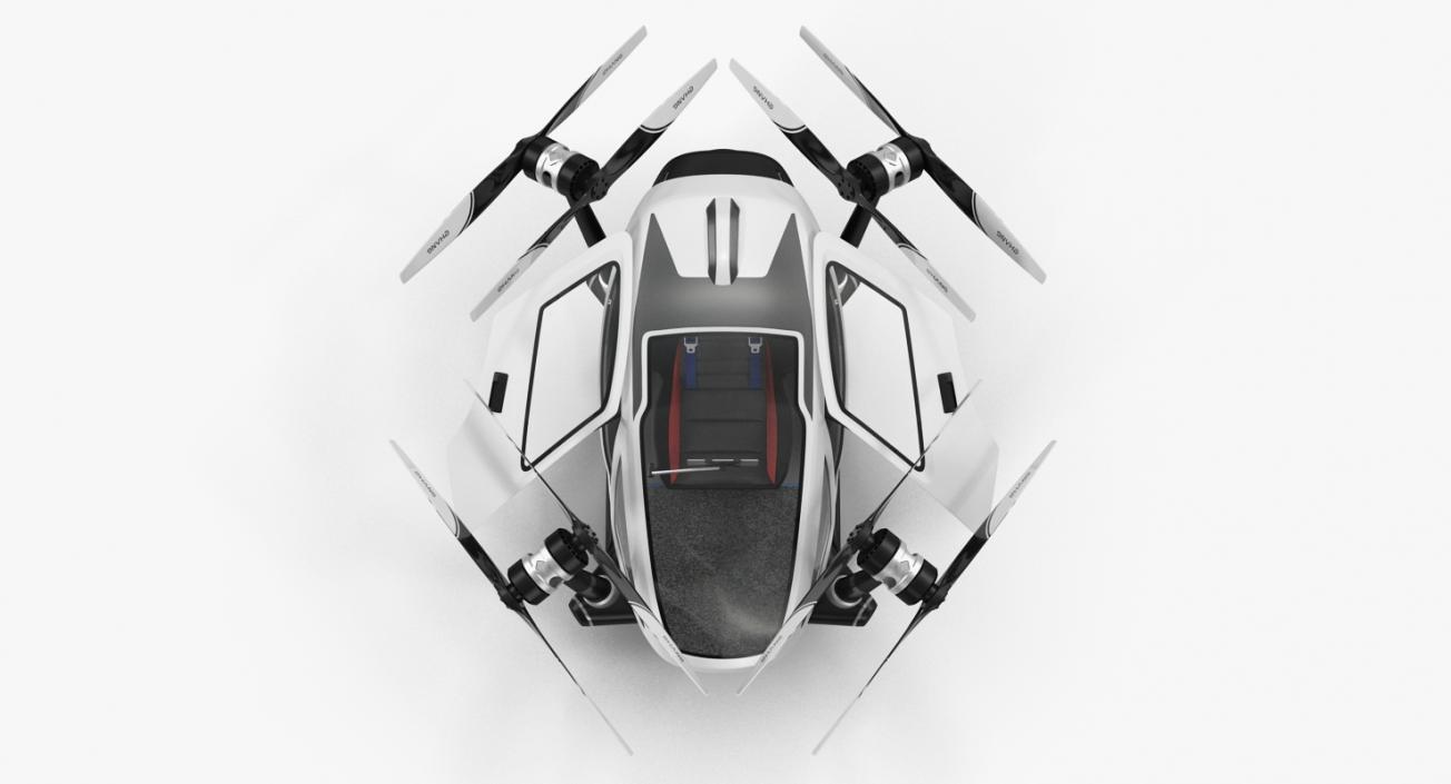 Autonomous Aerial Vehicle Ehang 184 Rigged 3D