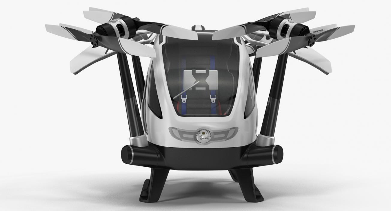 Autonomous Aerial Vehicle Ehang 184 Rigged 3D