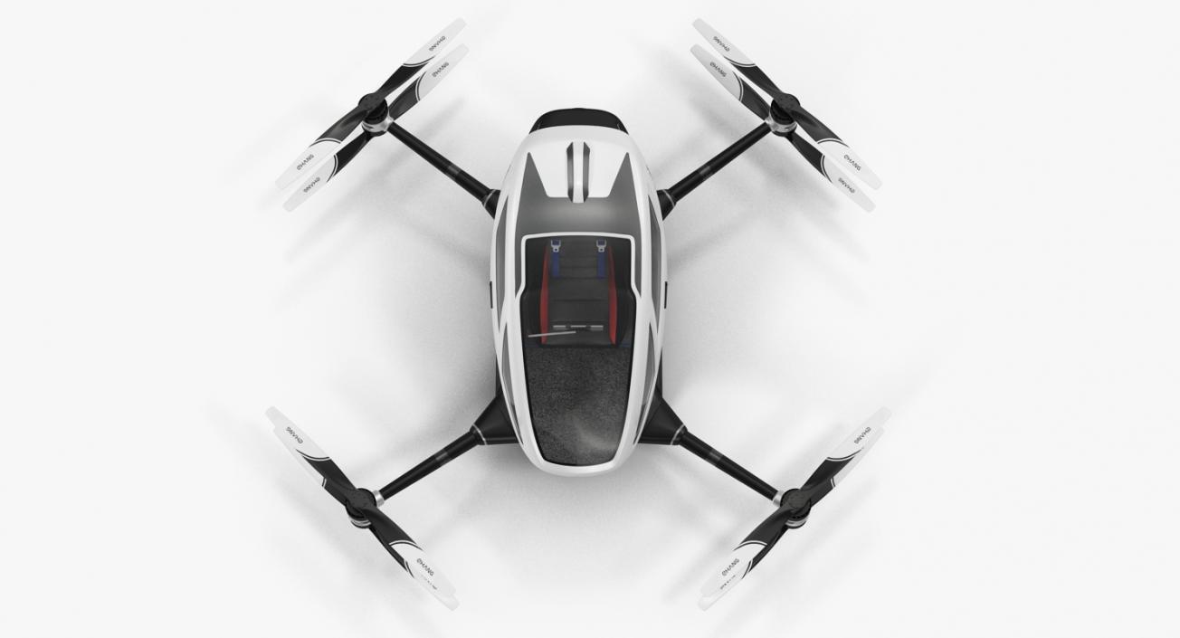 Autonomous Aerial Vehicle Ehang 184 Rigged 3D