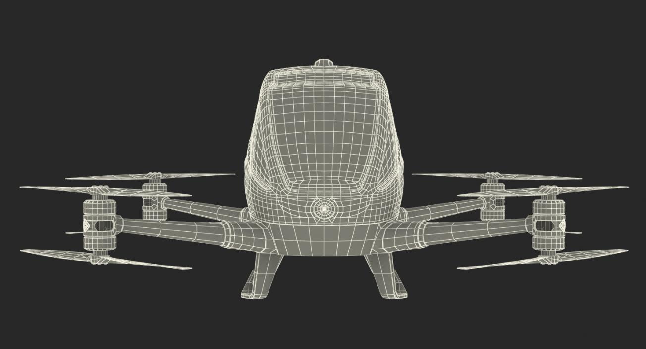 Autonomous Aerial Vehicle Ehang 184 Rigged 3D