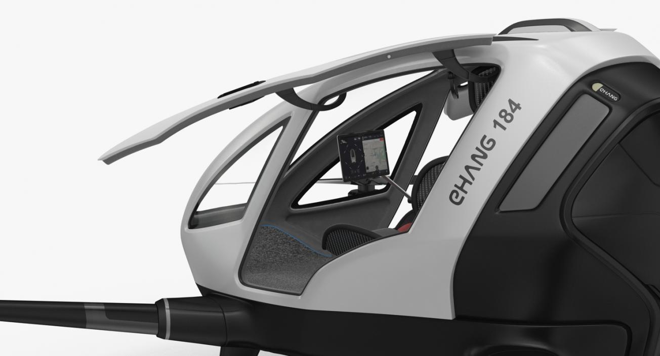 Autonomous Aerial Vehicle Ehang 184 Rigged 3D