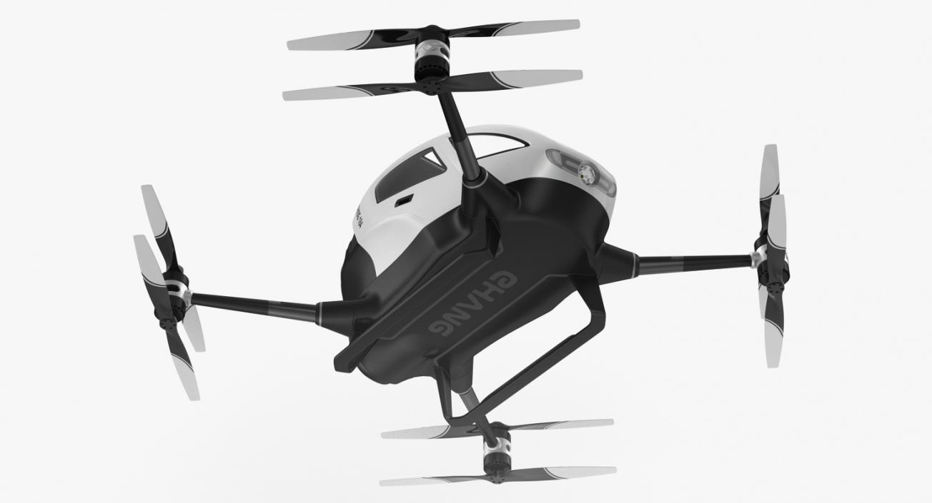 Autonomous Aerial Vehicle Ehang 184 Rigged 3D