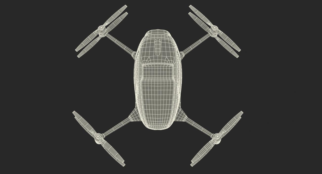 Autonomous Aerial Vehicle Ehang 184 Rigged 3D