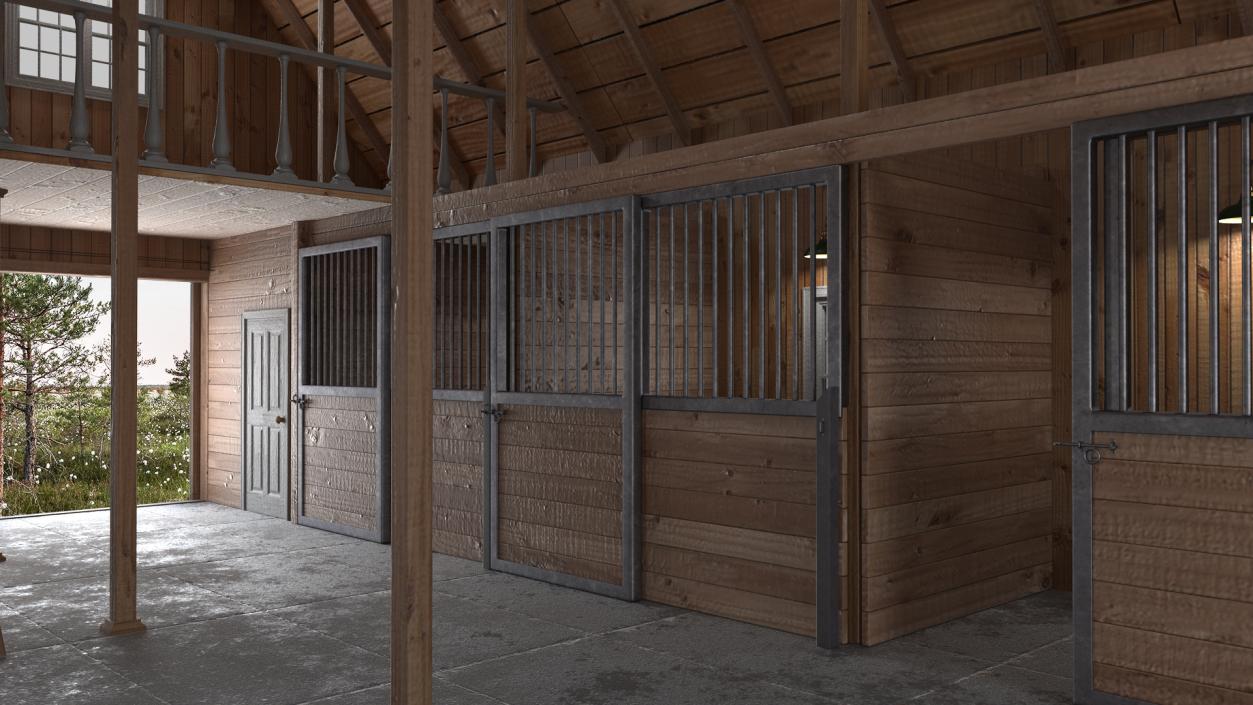 3D Traditional Wood Barn