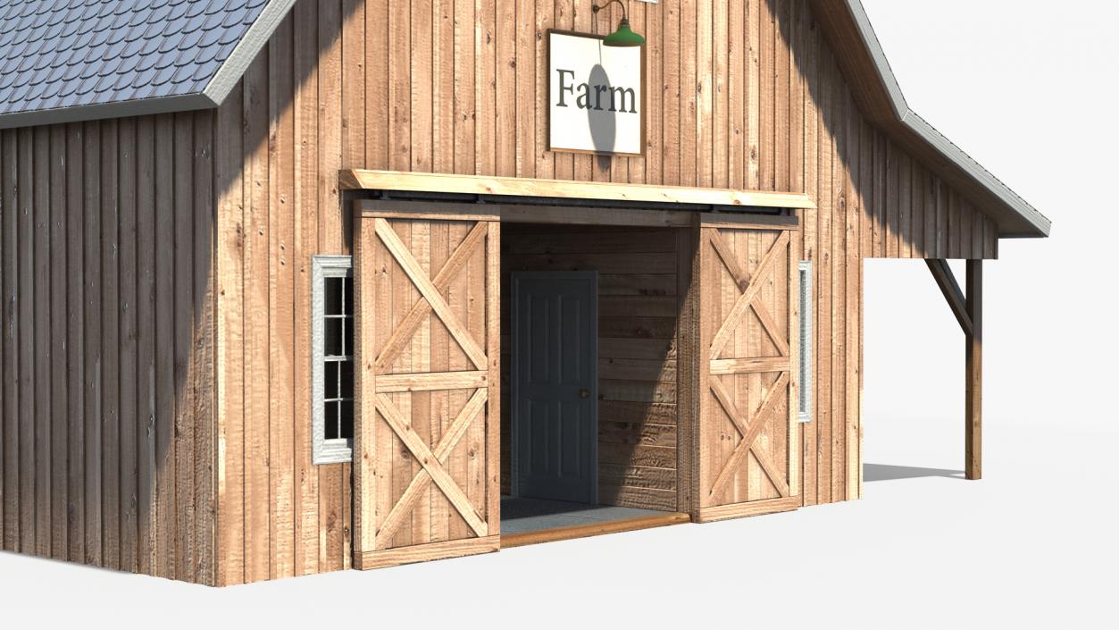 3D Traditional Wood Barn