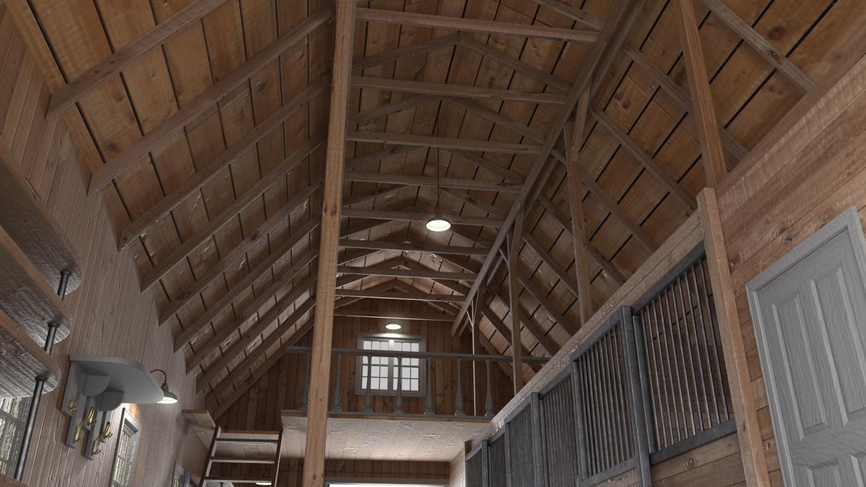 3D Traditional Wood Barn