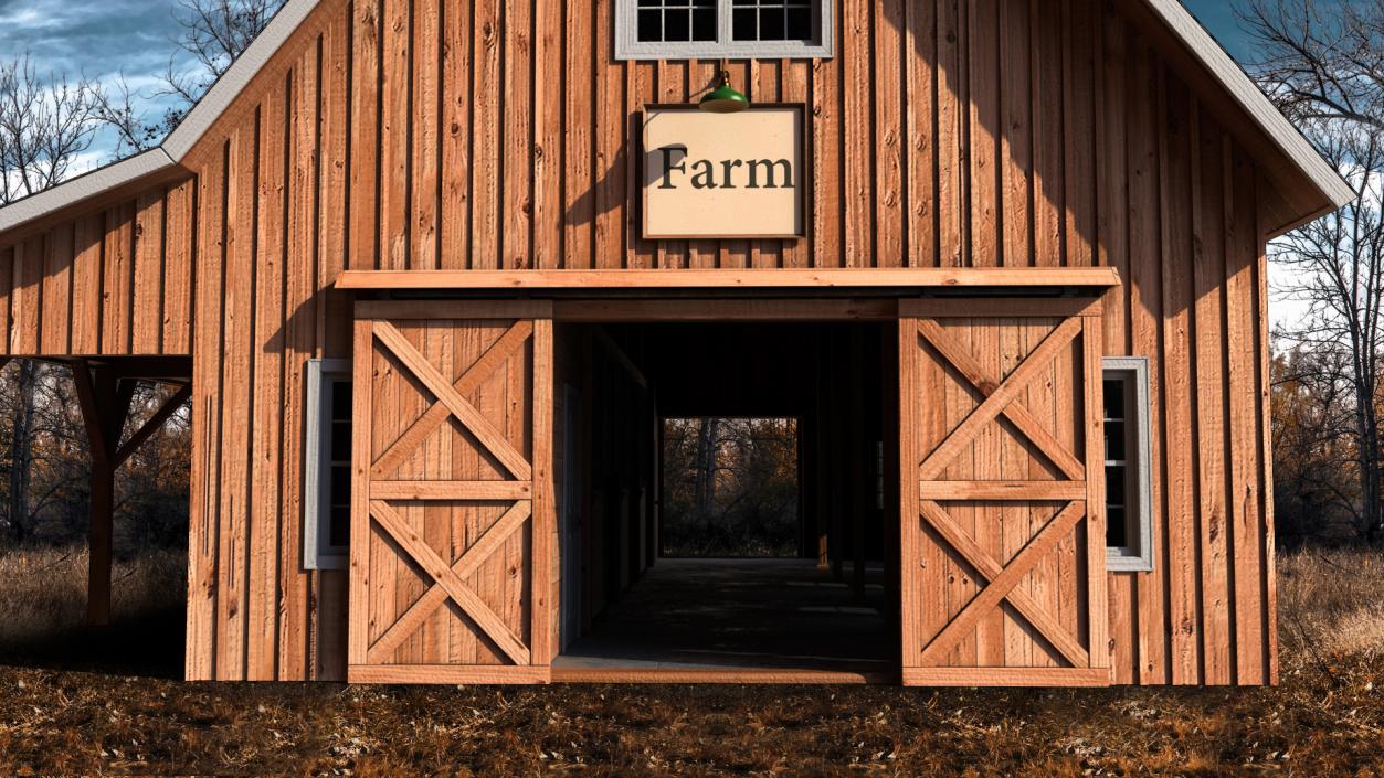 3D Traditional Wood Barn