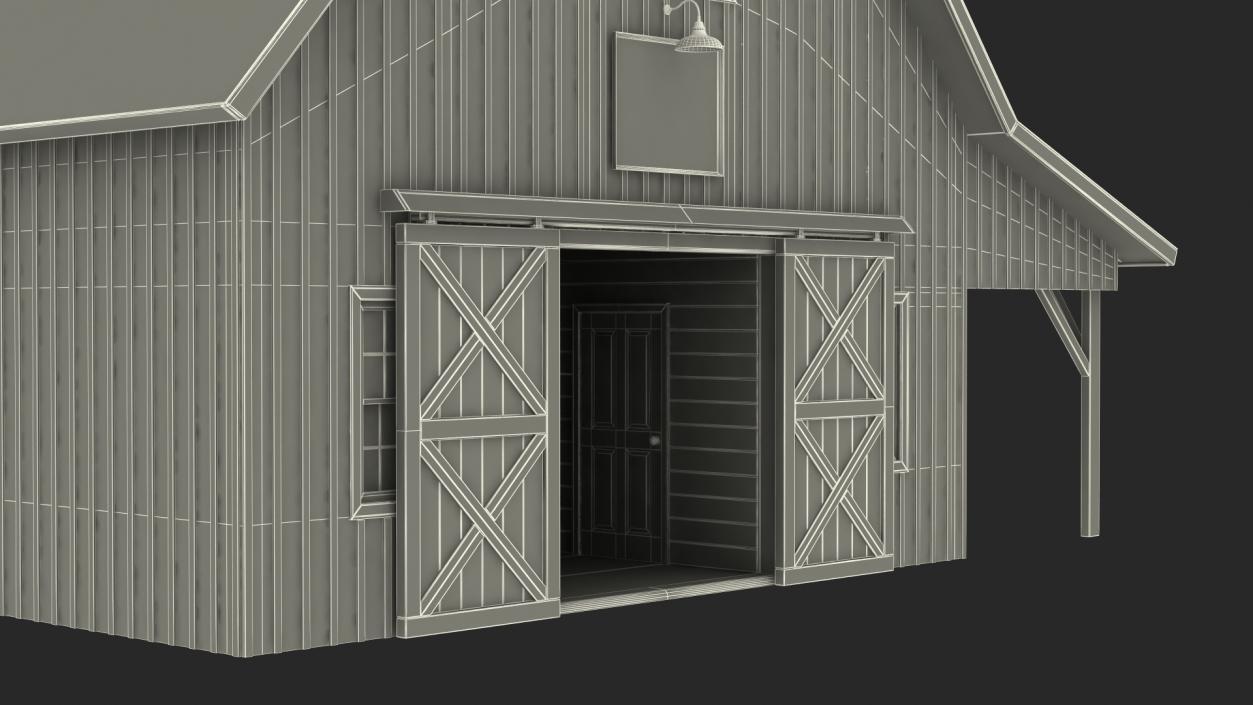 3D Traditional Wood Barn