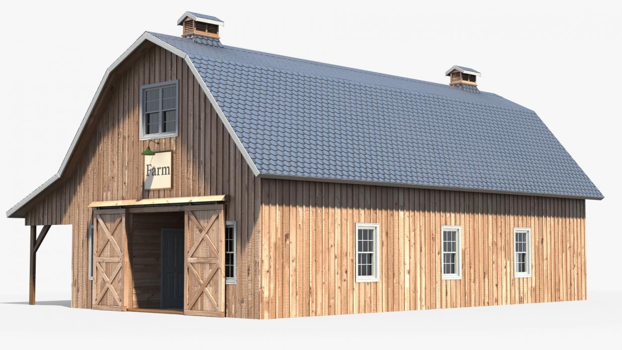 3D Traditional Wood Barn