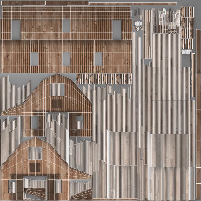 3D Traditional Wood Barn