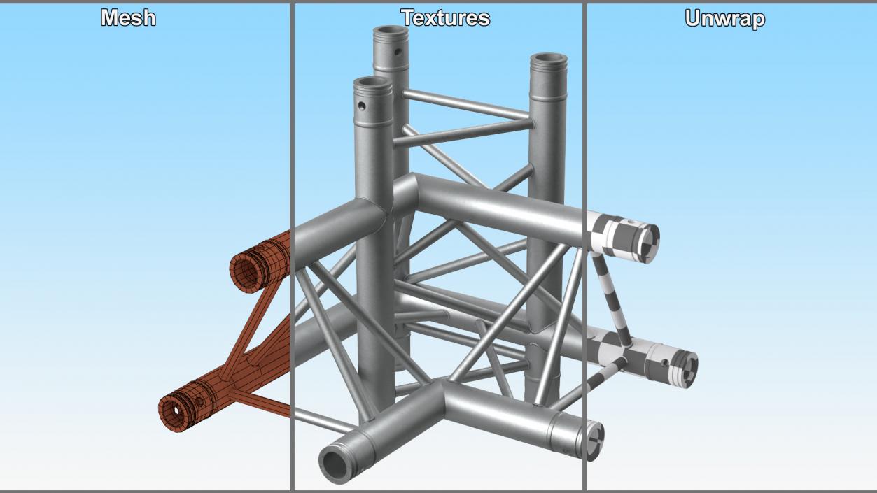 Large Truss Modular Triangular 2 3D