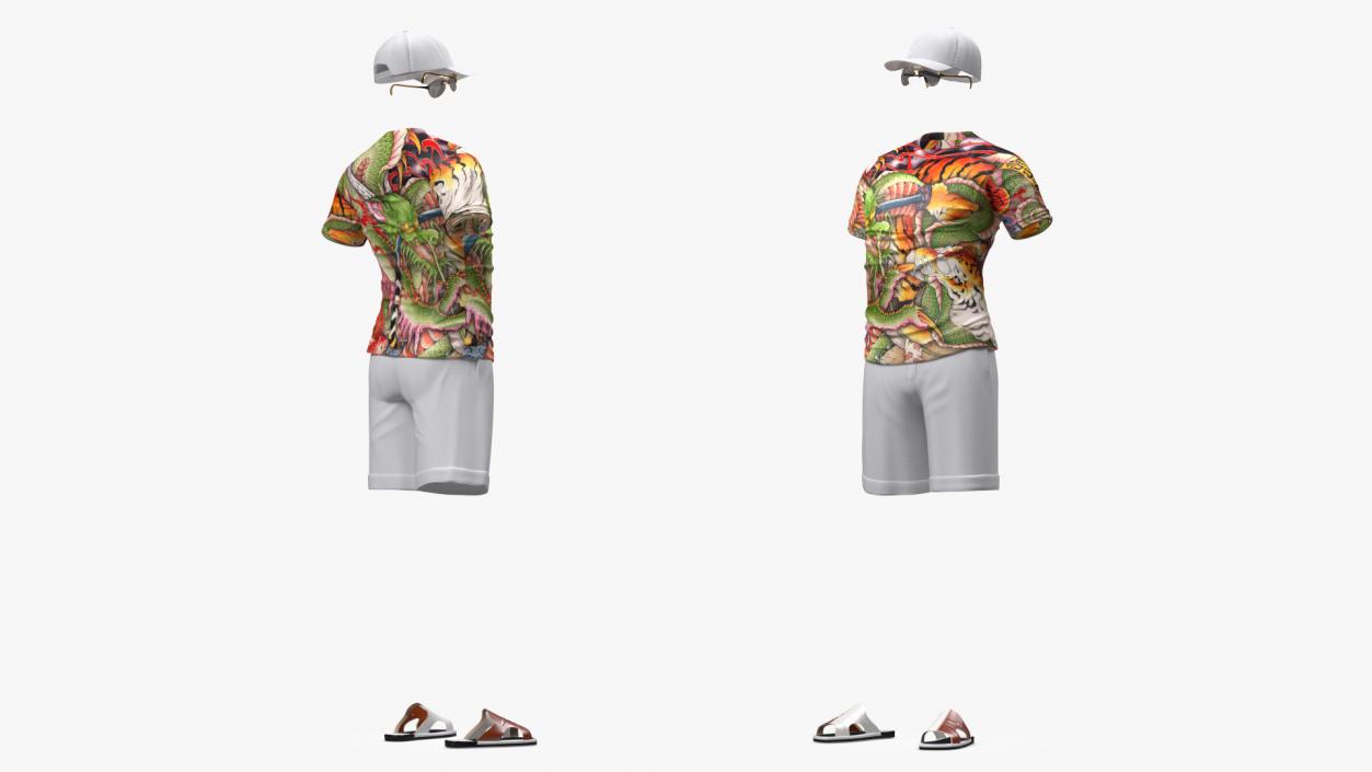 3D Summer Outfits Set model