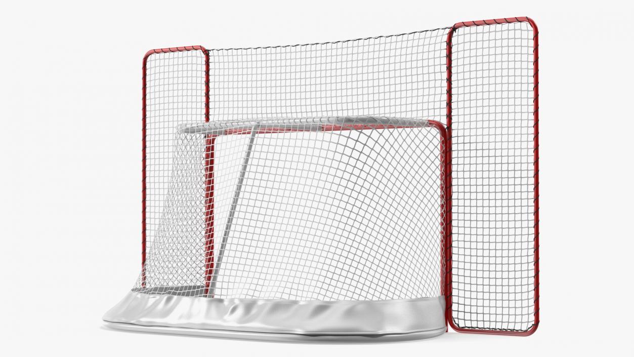 3D model Folding Hockey Goal with Backstop 2