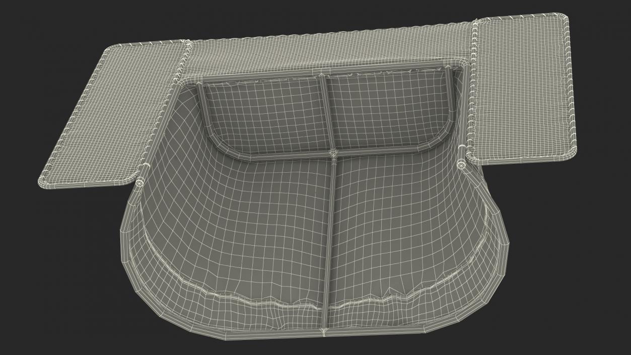 3D model Folding Hockey Goal with Backstop 2