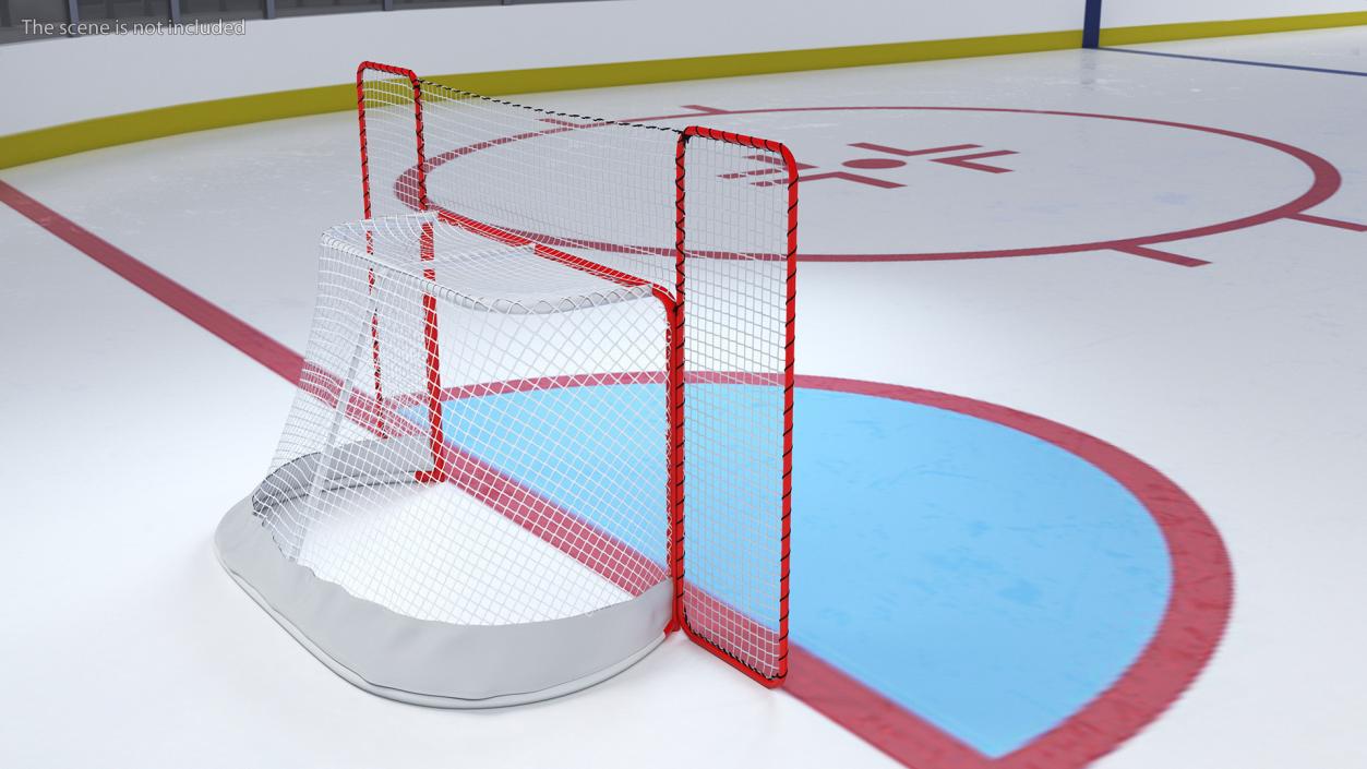 3D model Folding Hockey Goal with Backstop 2