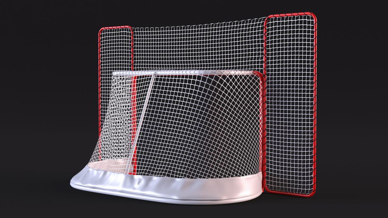 3D model Folding Hockey Goal with Backstop 2