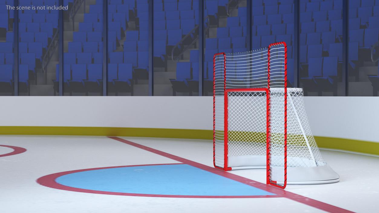 3D model Folding Hockey Goal with Backstop 2