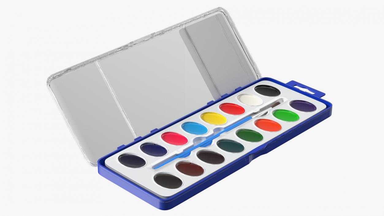 3D Watercolor Paint Set for Kids Fur model