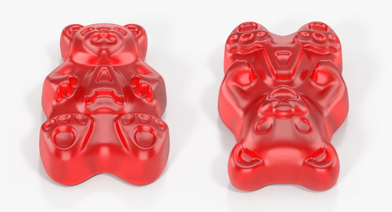 Red Gummi Bear 3D model