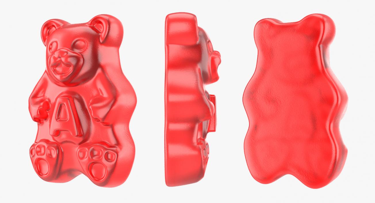 Red Gummi Bear 3D model