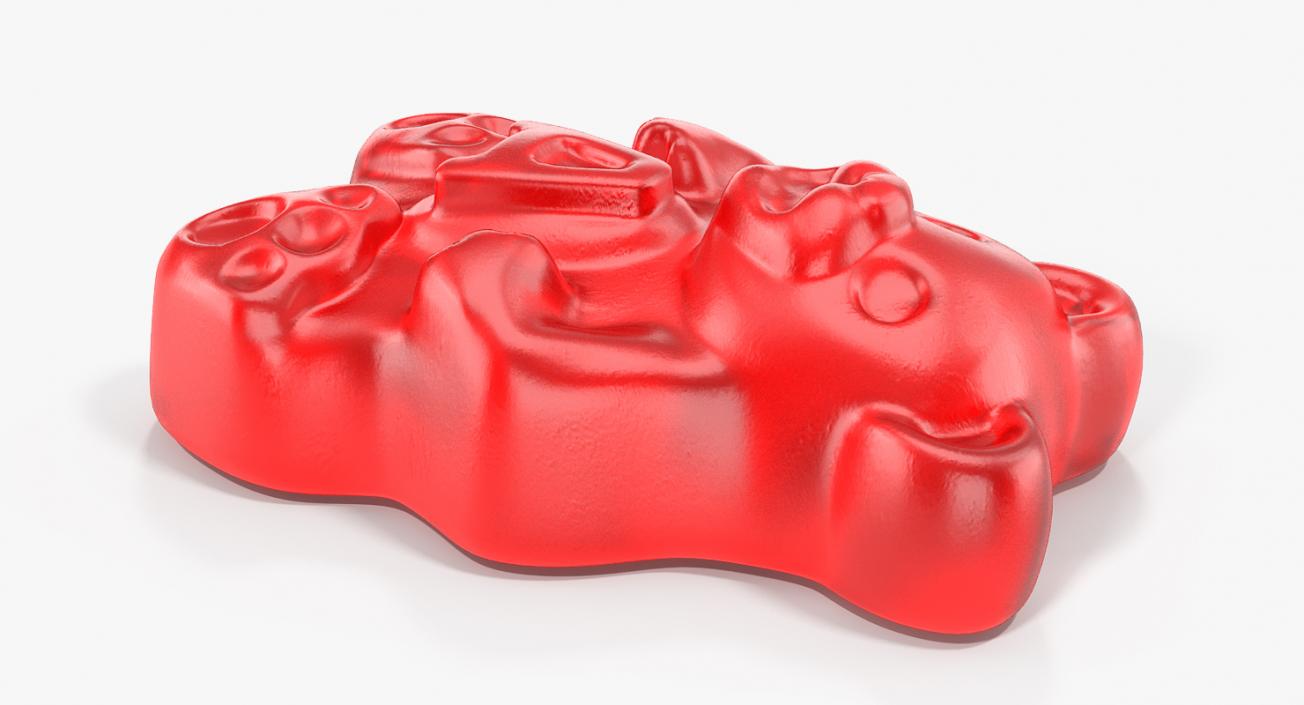 Red Gummi Bear 3D model