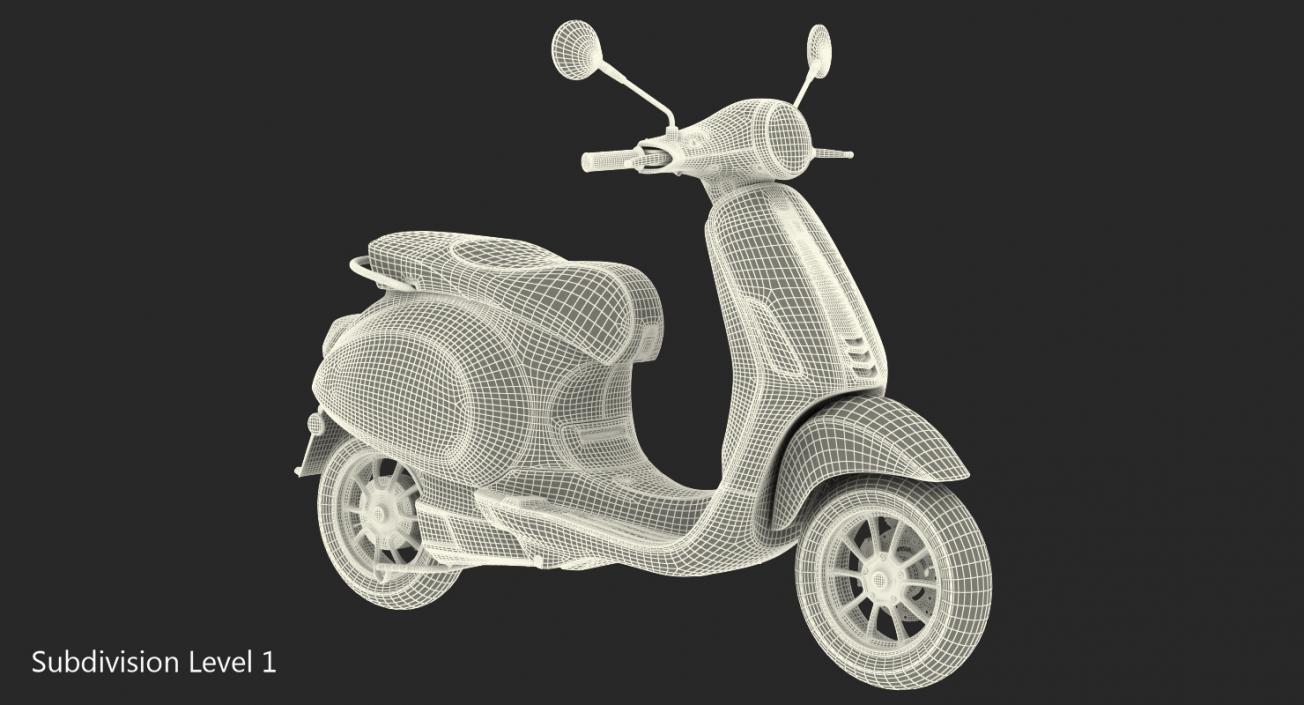 3D model Electric Scooter Rigged 2