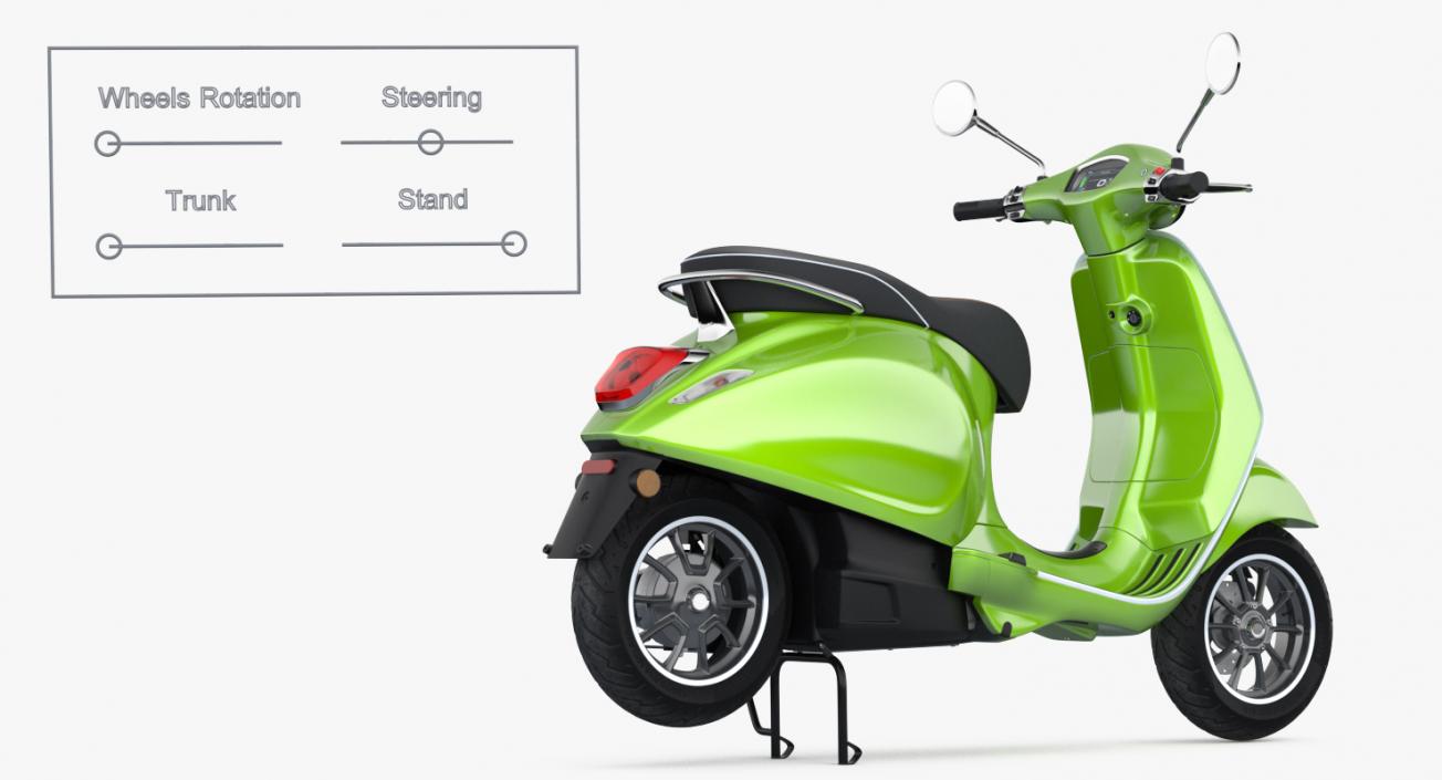 3D model Electric Scooter Rigged 2