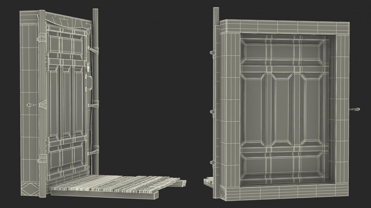 3D Yurt Entrance model