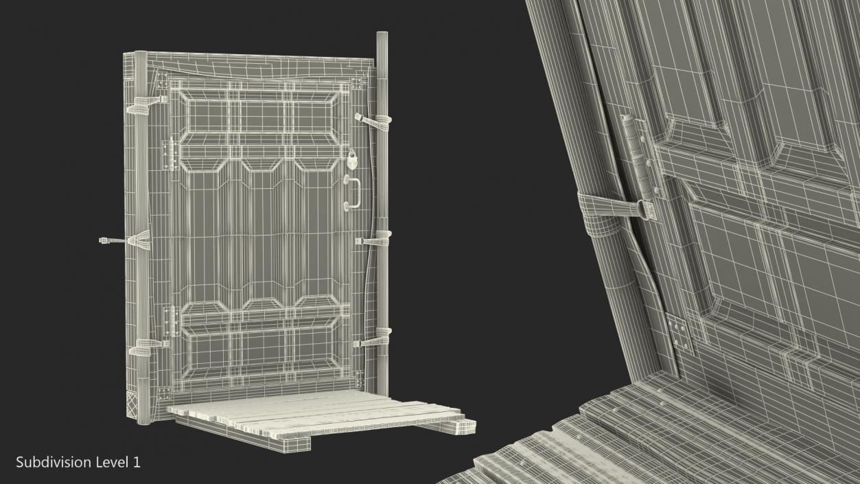 3D Yurt Entrance model