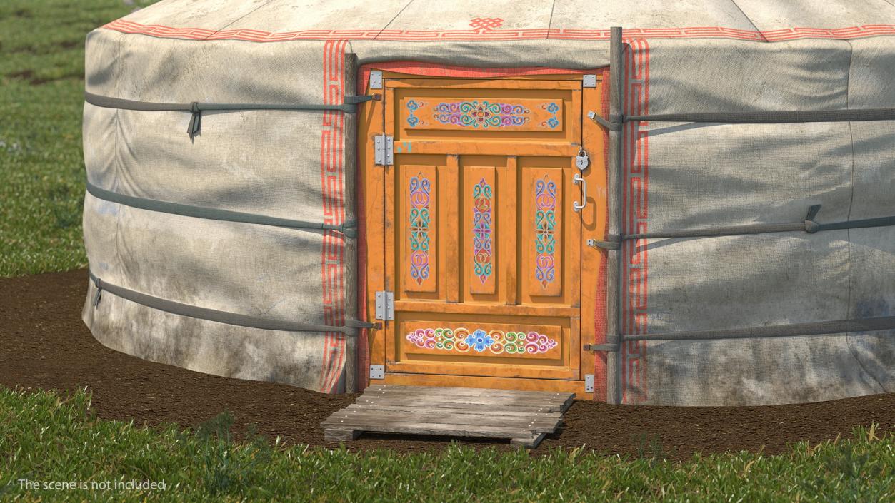 3D Yurt Entrance model