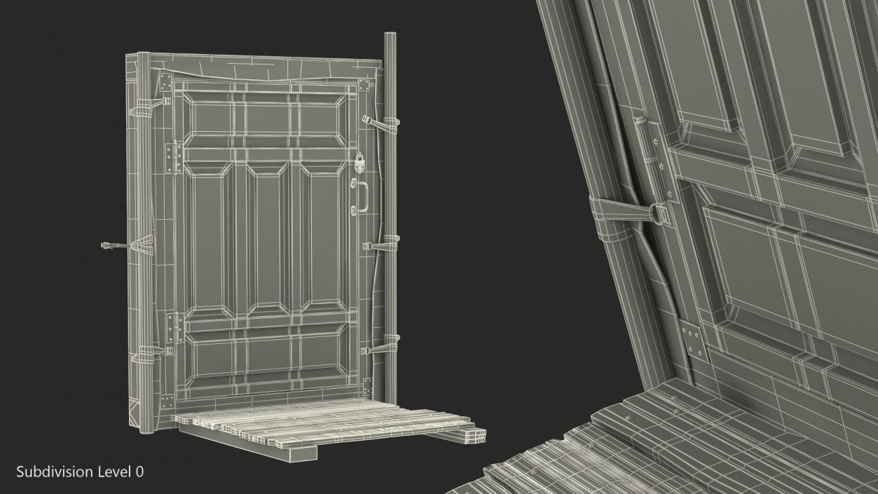 3D Yurt Entrance model