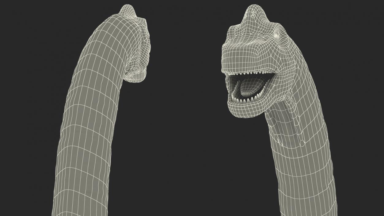 3D Brachiosaurus Altithorax Rigged