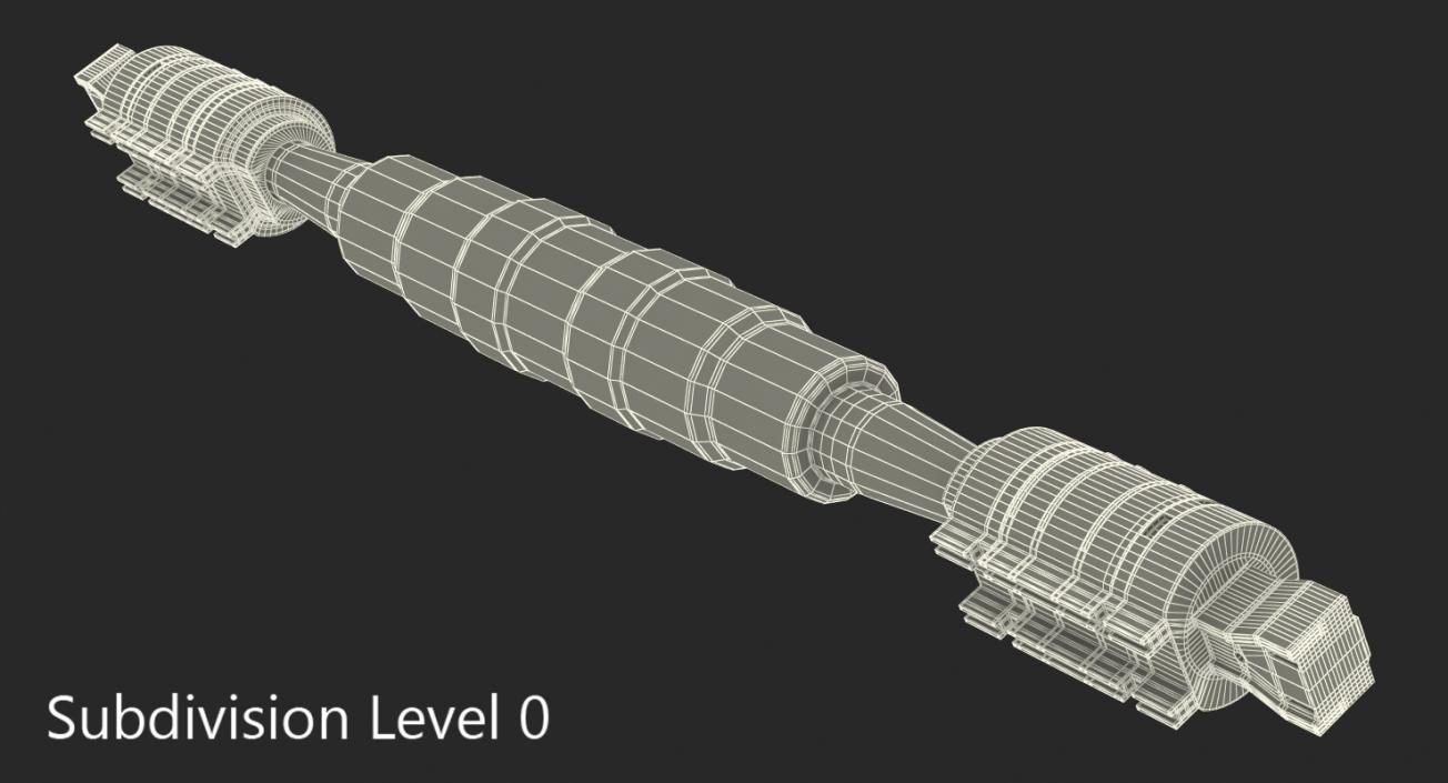 Sci-Fi Anodized Piston 8 3D model