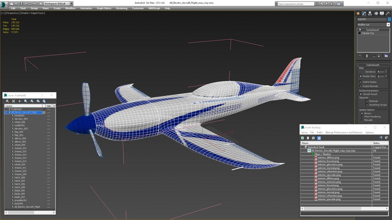 3D All Electric Aircraft Flight model