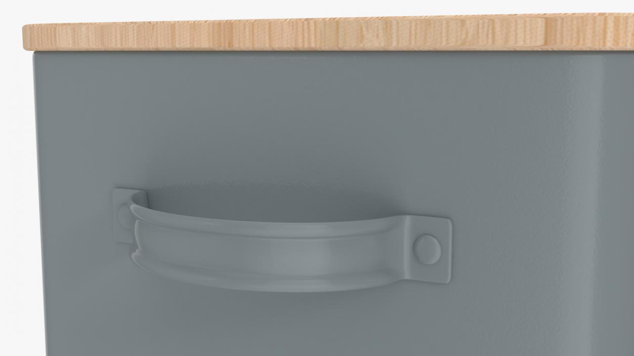 3D Kitchen Bread Box Grey Small model