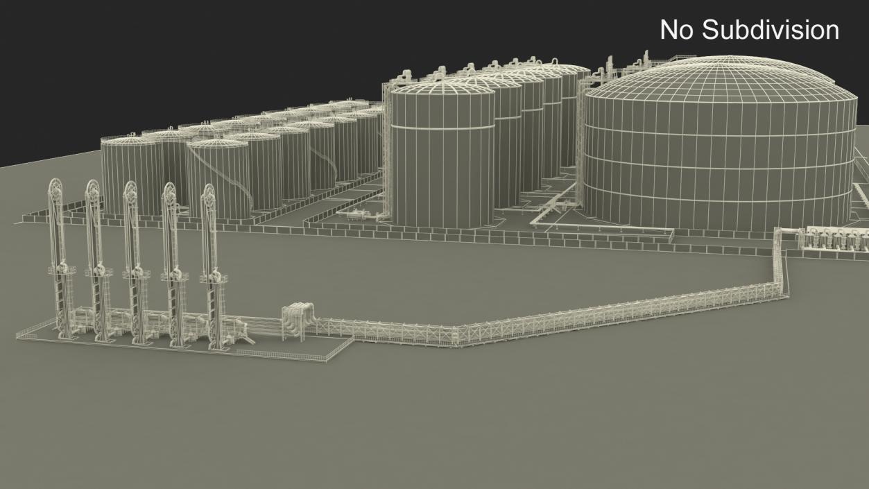 LNG Import Terminal 3D model