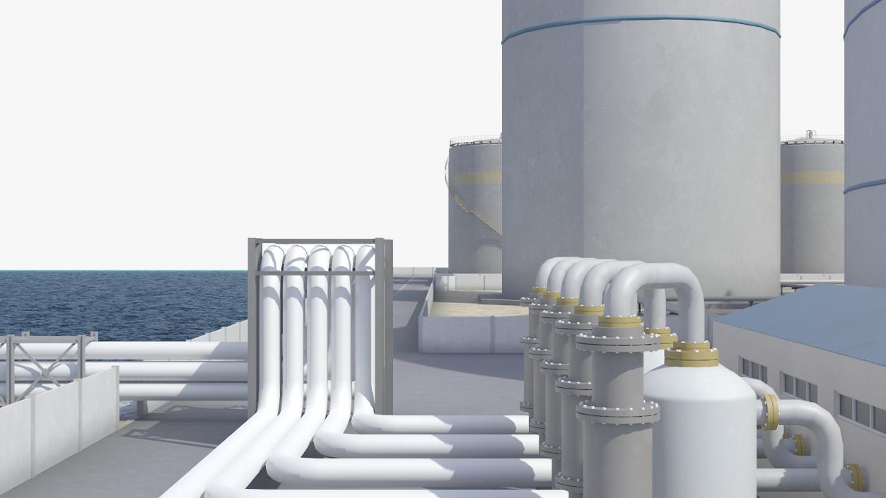 LNG Import Terminal 3D model