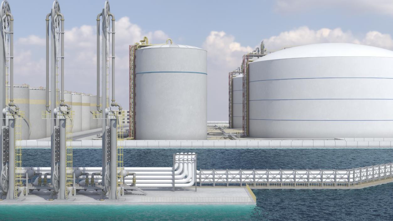 LNG Import Terminal 3D model