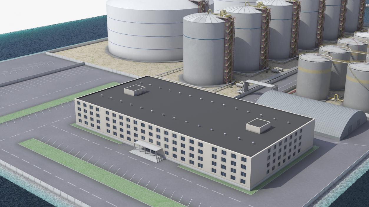 LNG Import Terminal 3D model