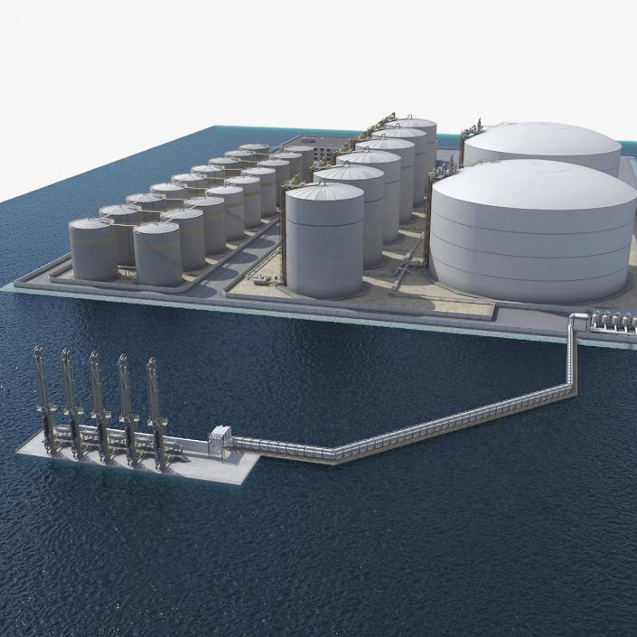 LNG Import Terminal 3D model