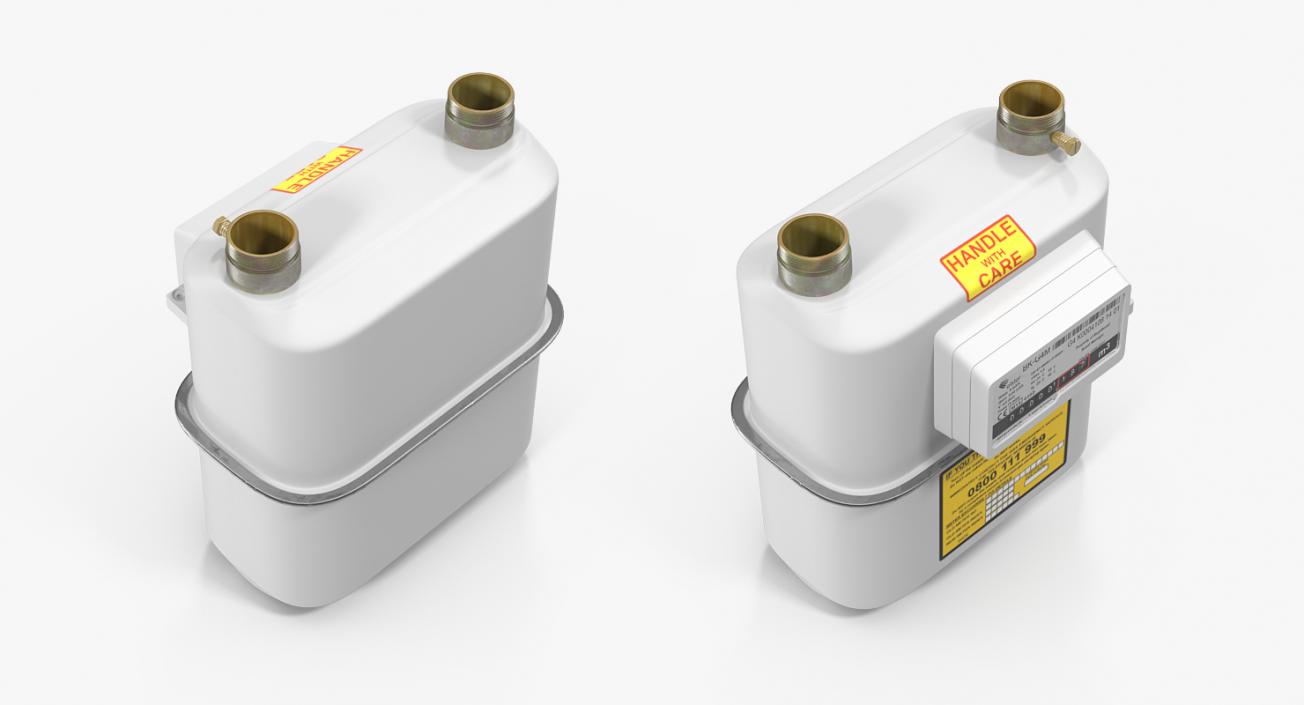 Gas Flow Meter 3D model