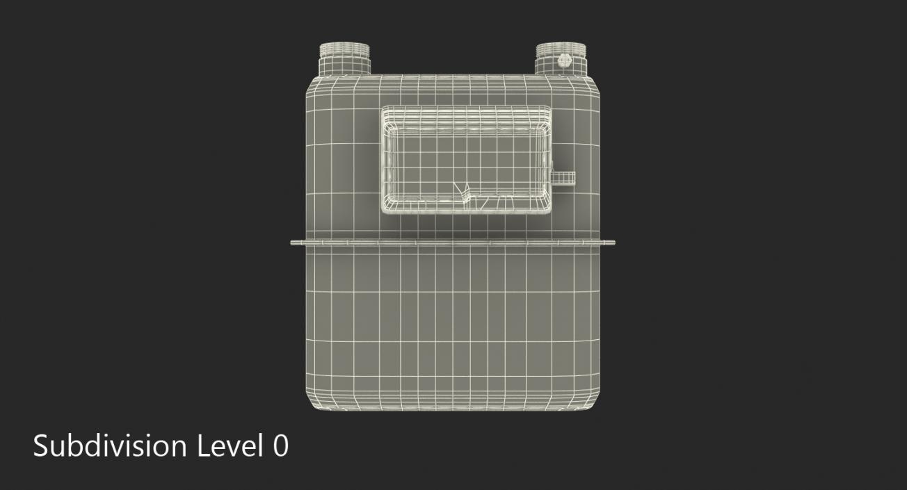 Gas Flow Meter 3D model