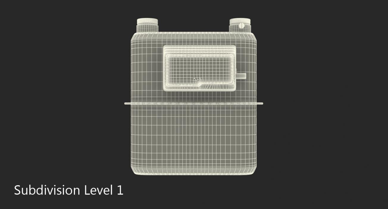 Gas Flow Meter 3D model