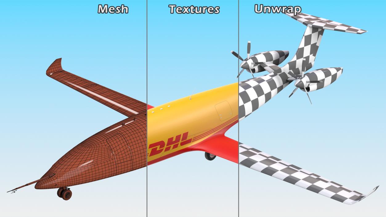 3D Eviation Alice Electric Aircraft DHL Rigged(1)